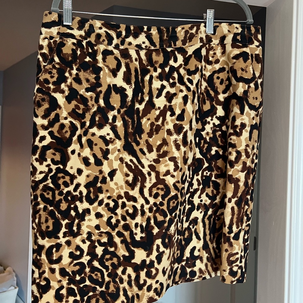 Merona Animal Print Stretch Skirt